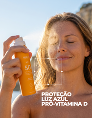 Bruma solar facial invisível SPF50